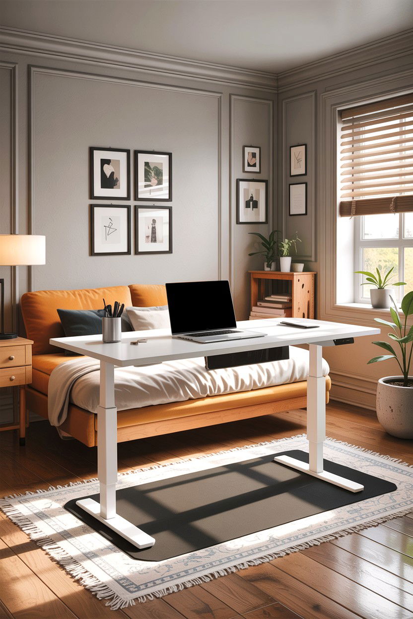 Standing desk bedroom - 30 bedroom workspace ideas