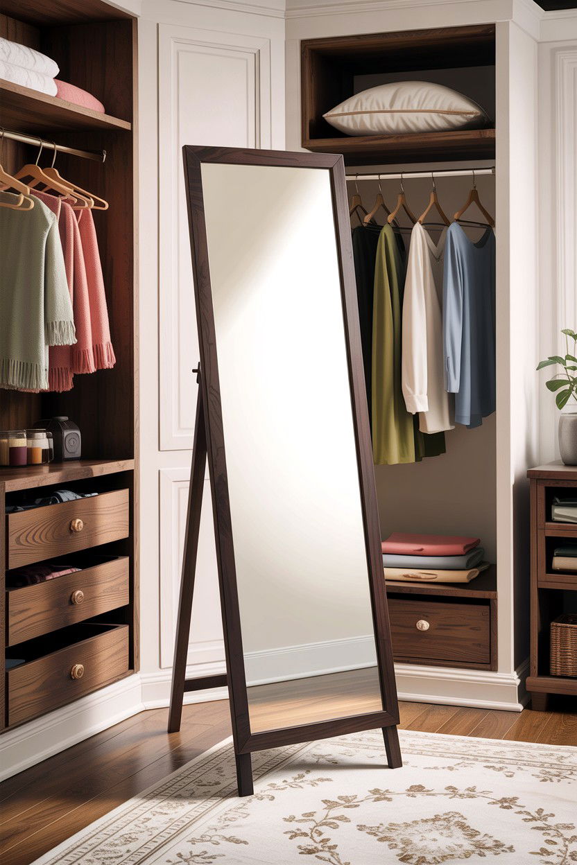 Standing floor mirror - 30 bedroom floor mirrors