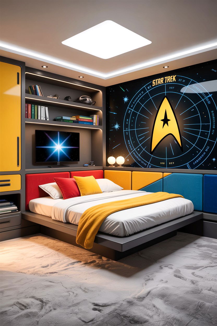 Star Trek Bedroom - 30 character home bedroom ideas