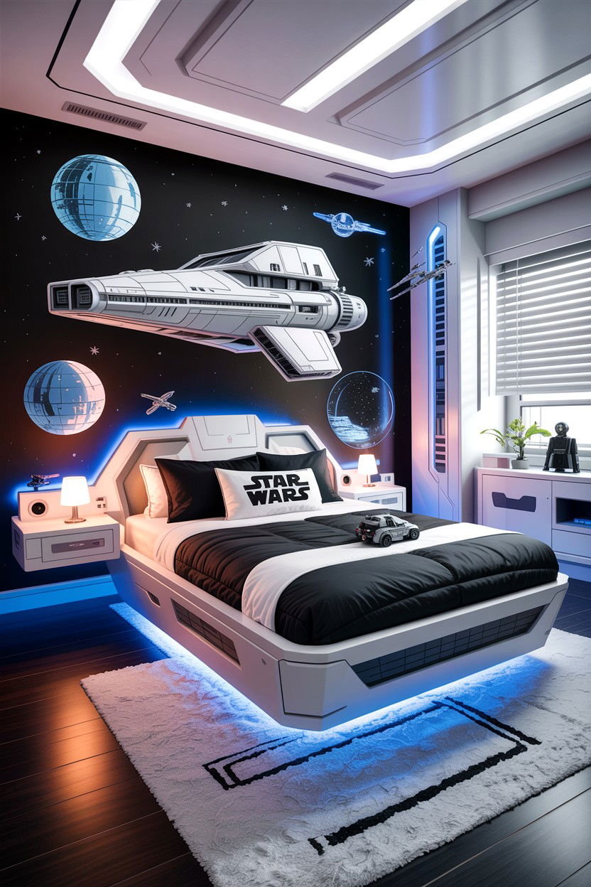 Star Wars Bedroom - 30 character home bedroom ideas