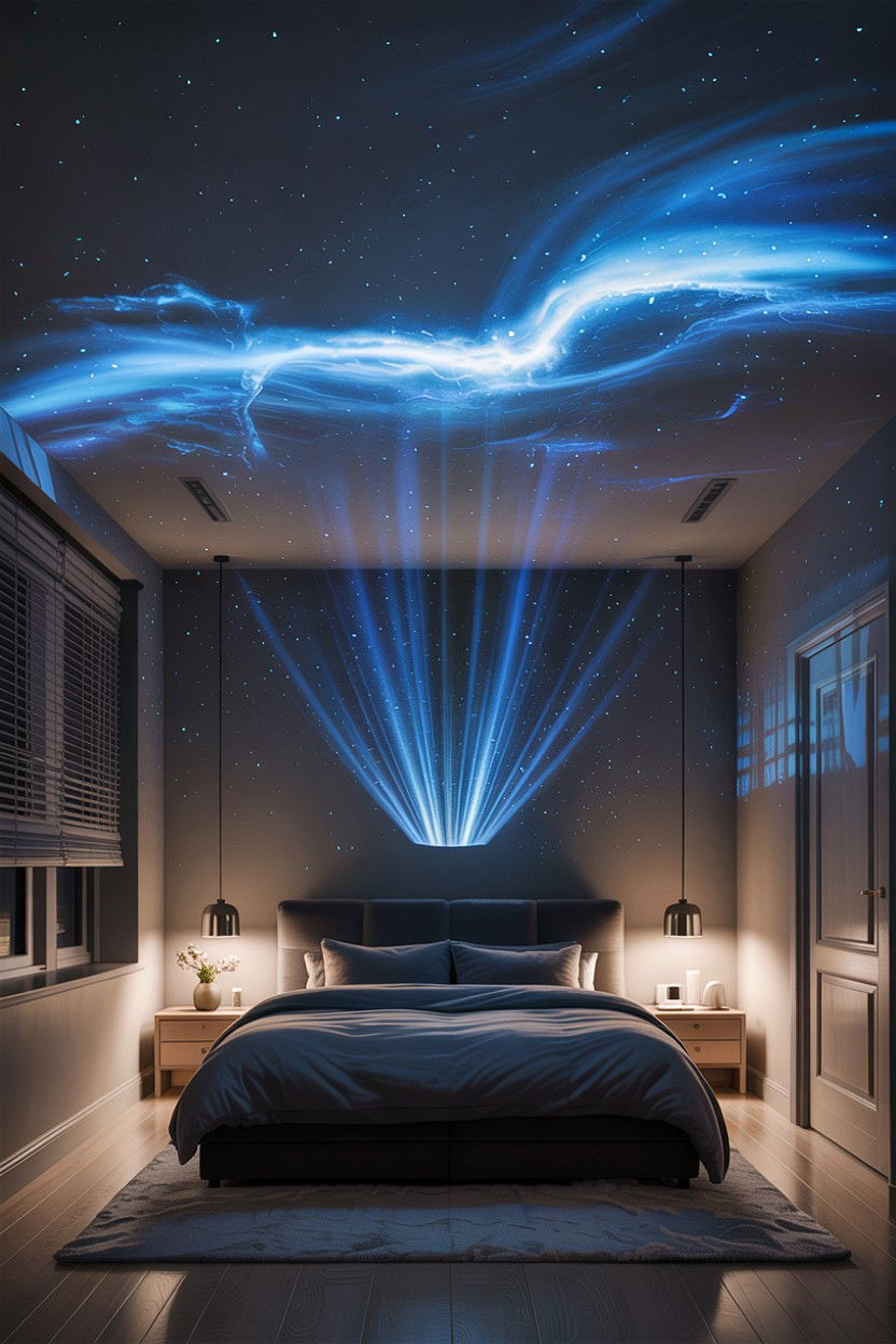 Starry Night Projector - 30 bedroom dimmer lights ideas