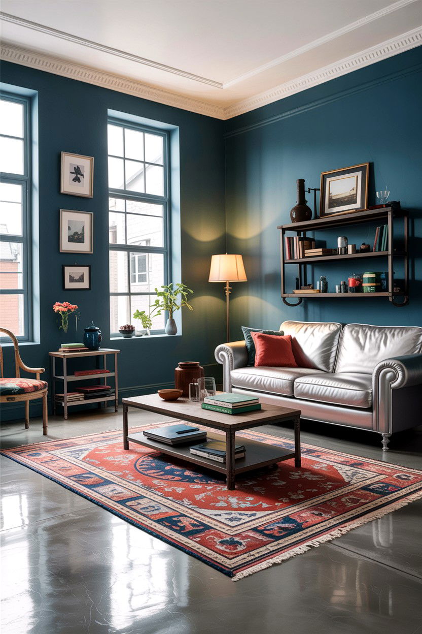 Steel grey living room - 30 cool toned living room ideas