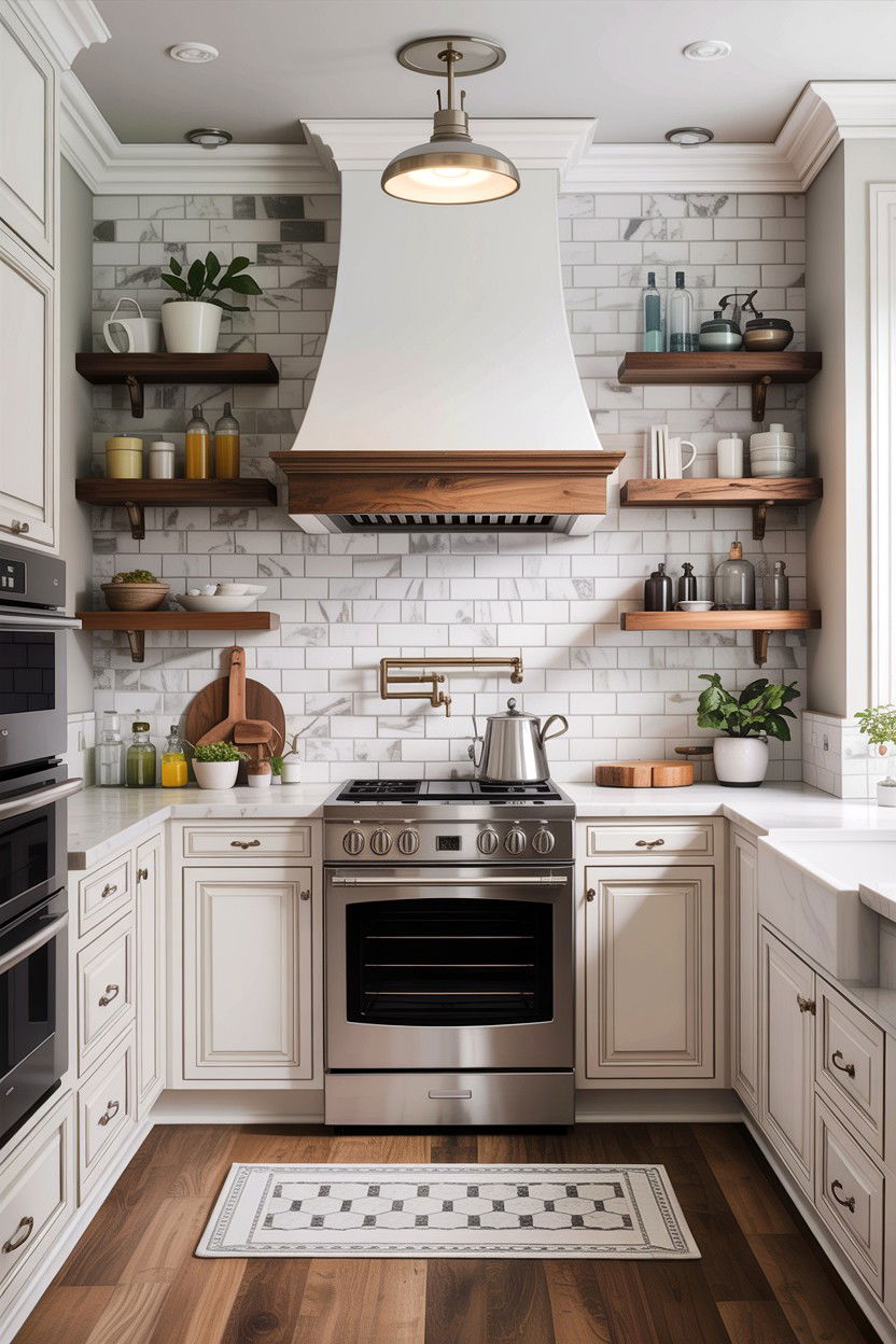 Stone backsplash to ceiling - 30 stone kitchen ideas