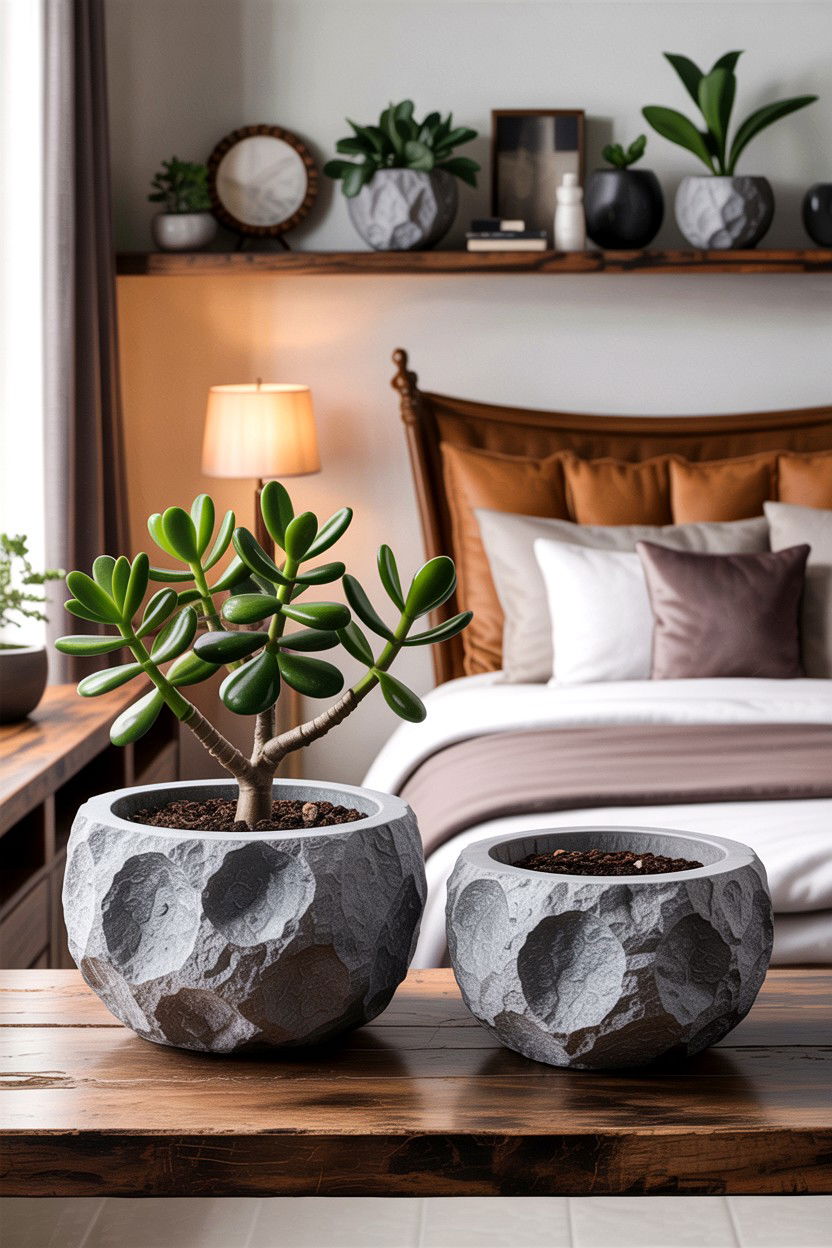 Stone planters for bedroom - 30 bedroom planters