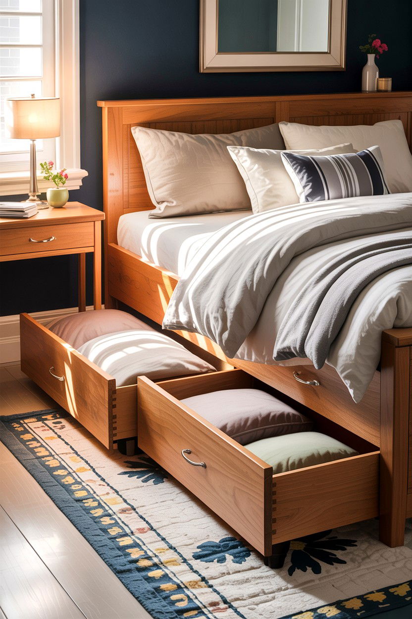 Storage Bed Drawers - 30 bedroom built-in beds