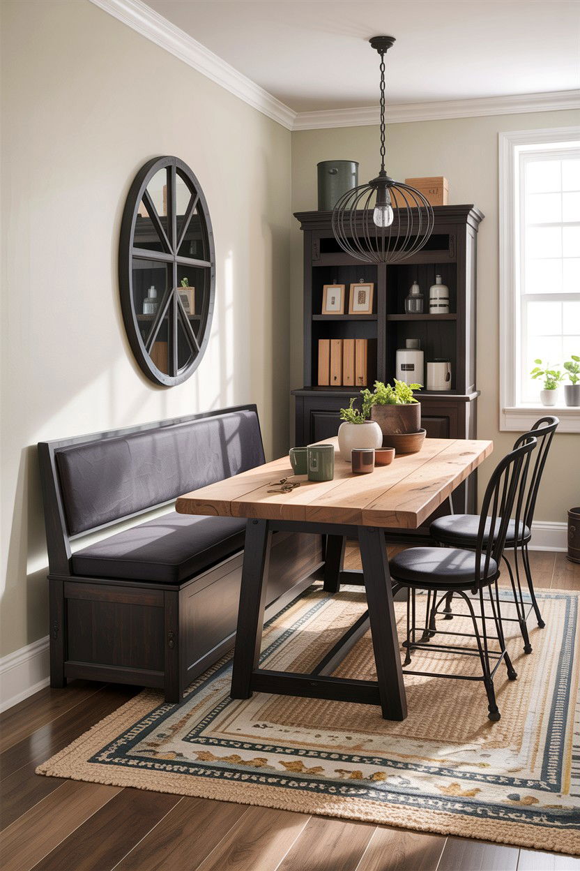 Storage Bench For Dining Table - 30 small dining room space storage ideas