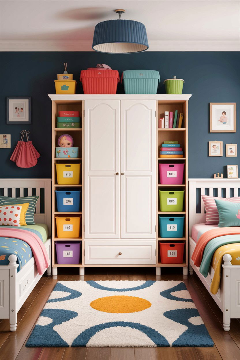 Storage Furniture For Shared Bedroom - 30 boy and girl shared bedroom ideas
