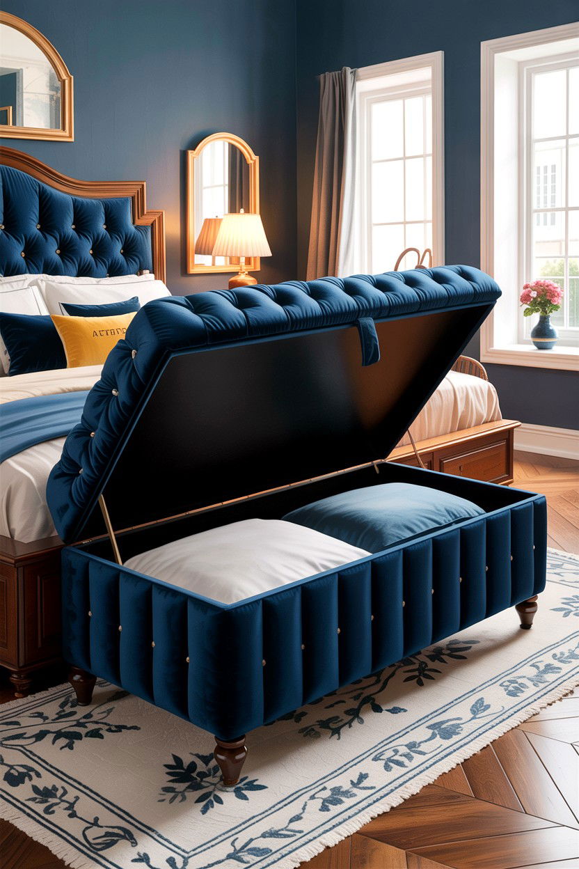 Storage Ottoman - 30 bedroom storage containers