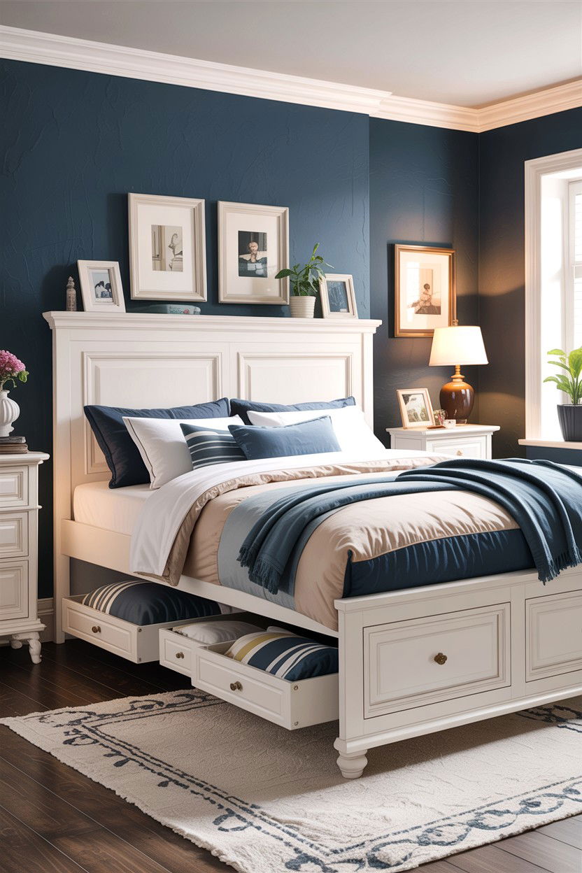 Storage Panel Bed - 30 bedroom panel beds