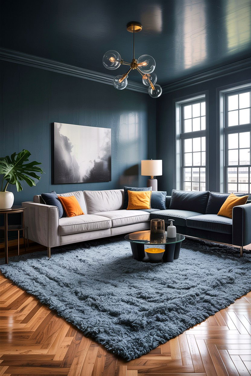 Storm Gray Living Room - 30 all gray living room ideas
