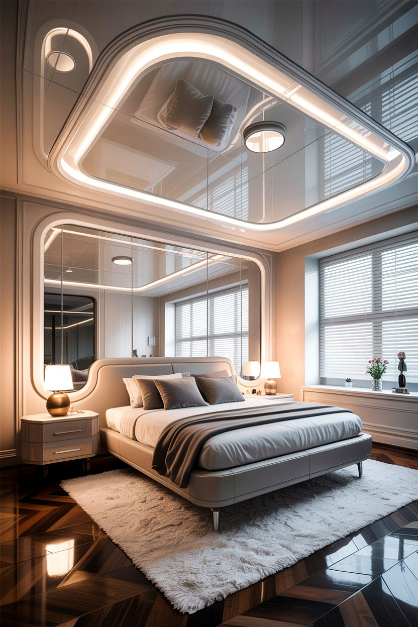 Stretched Ceiling - 30 bedroom ceiling designs