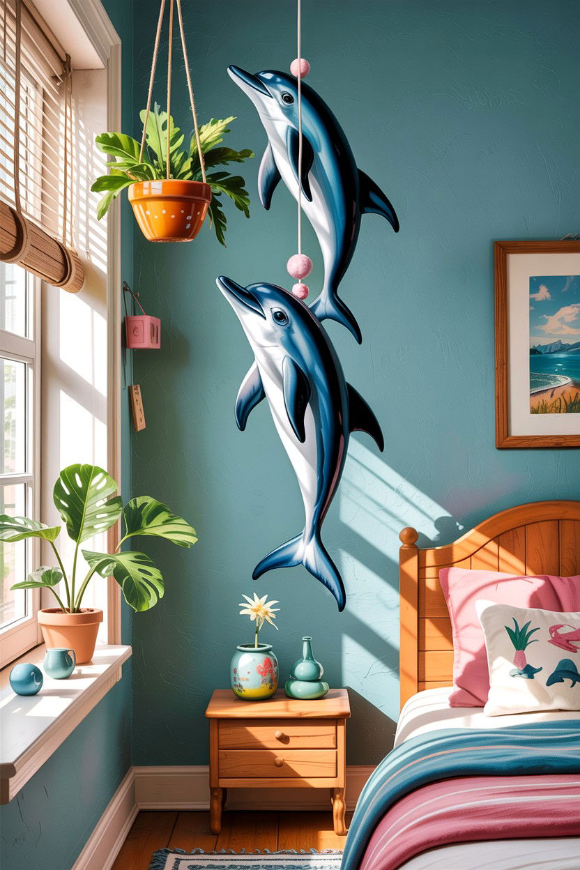 String Of Dolphins - 30 bedroom hanging plants