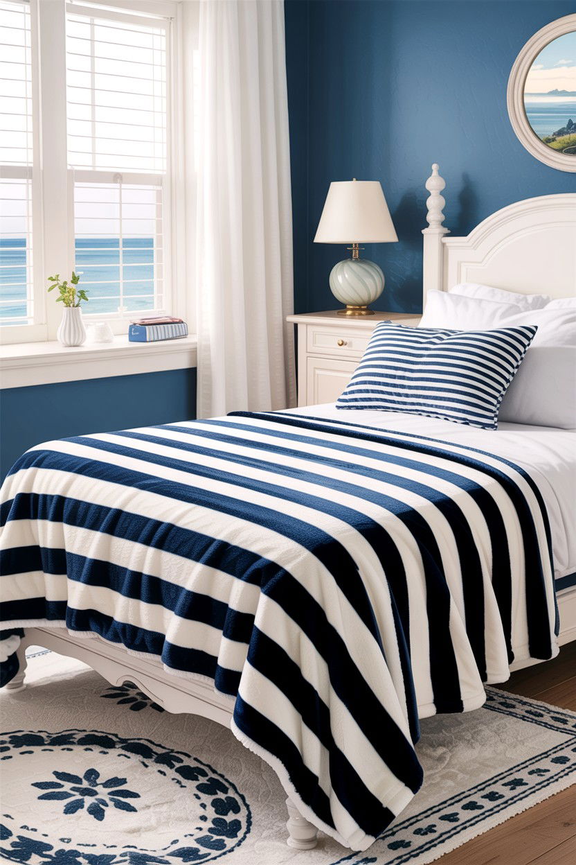 Striped Fleece Blanket - 30 bedroom fleece blankets
