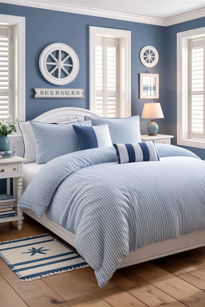 Striped Seersucker Duvet Cover - 30 bedroom duvet covers