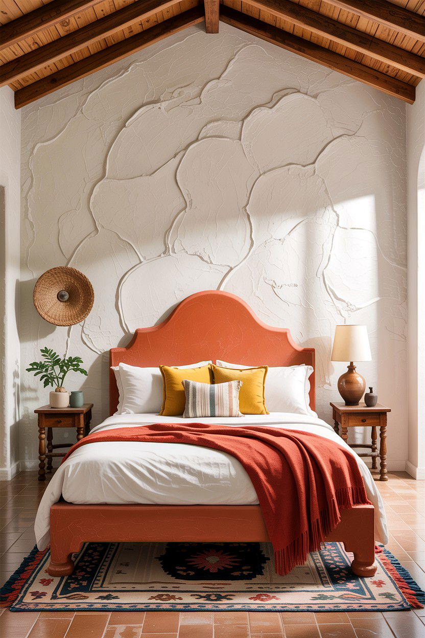 Stucco wall finish - 30 bedroom textured walls