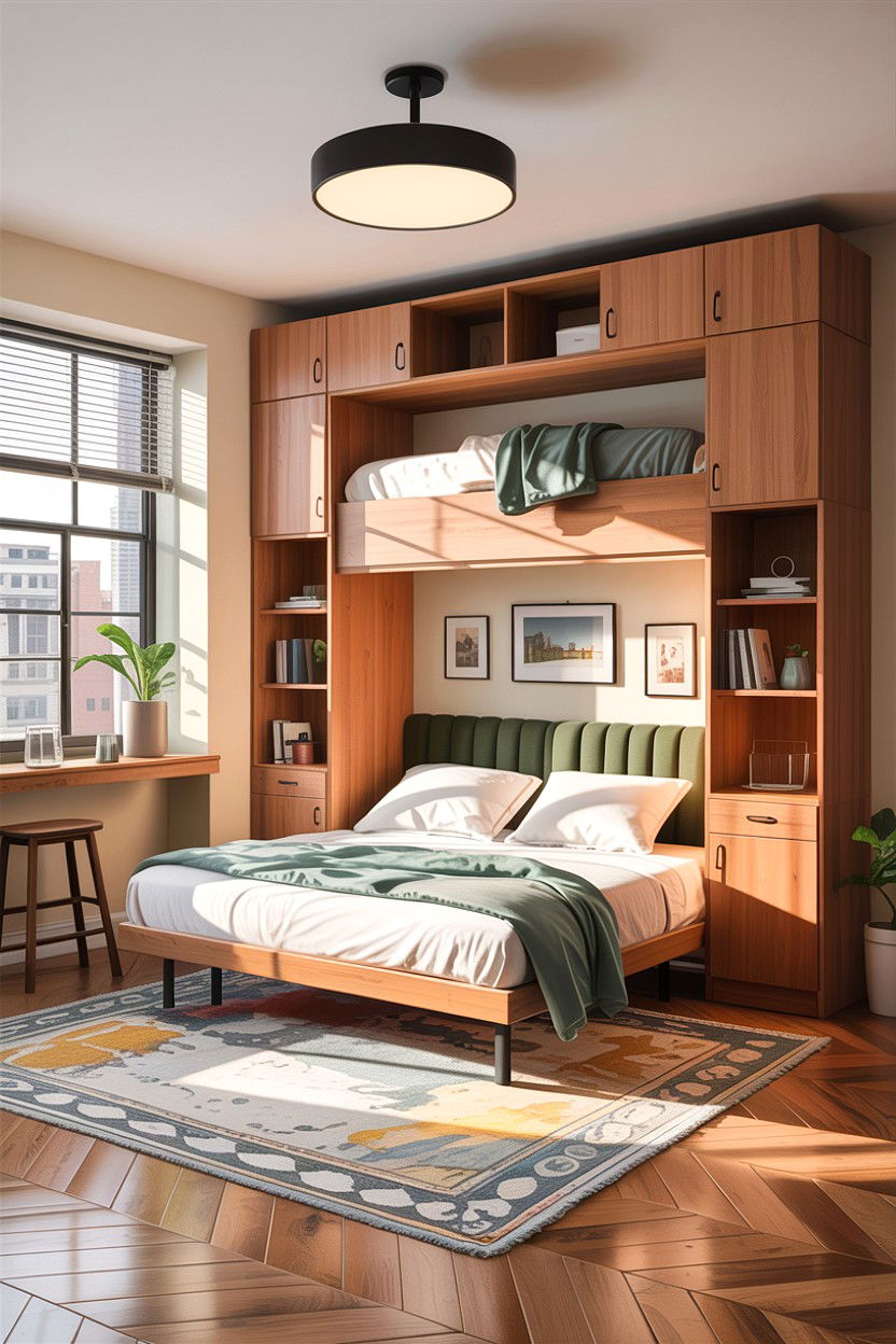 Studio Apartment Hidden Bed - 30 bedroom hidden bed ideas
