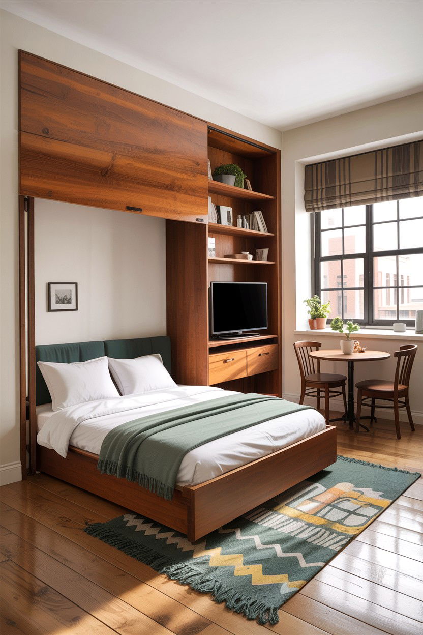 Studio Apartment Hidden Bed - 30 bedroom fold down bed ideas