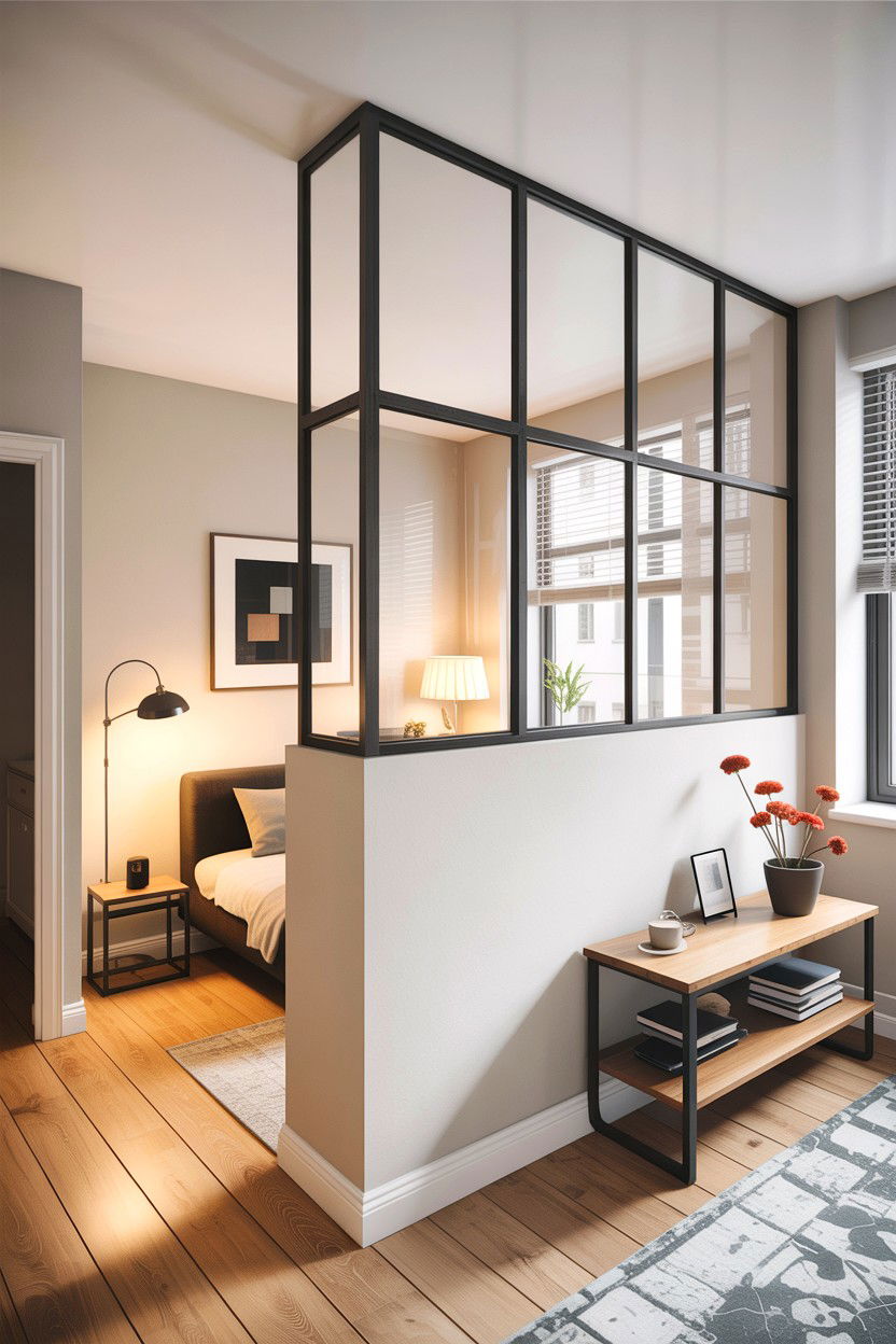 Studio Apartment Partition Wall - 30 bedroom pony wall ideas