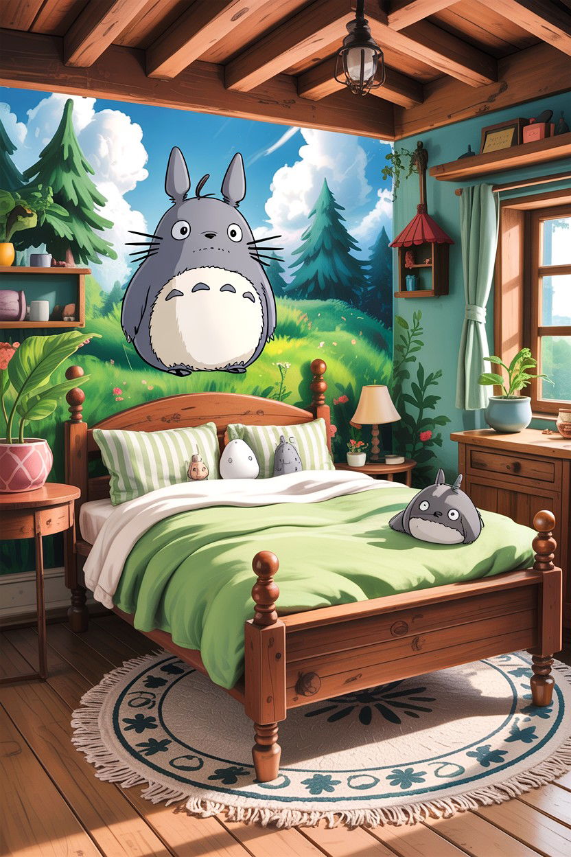 Studio Ghibli bedroom - 30 anime bedroom ideas