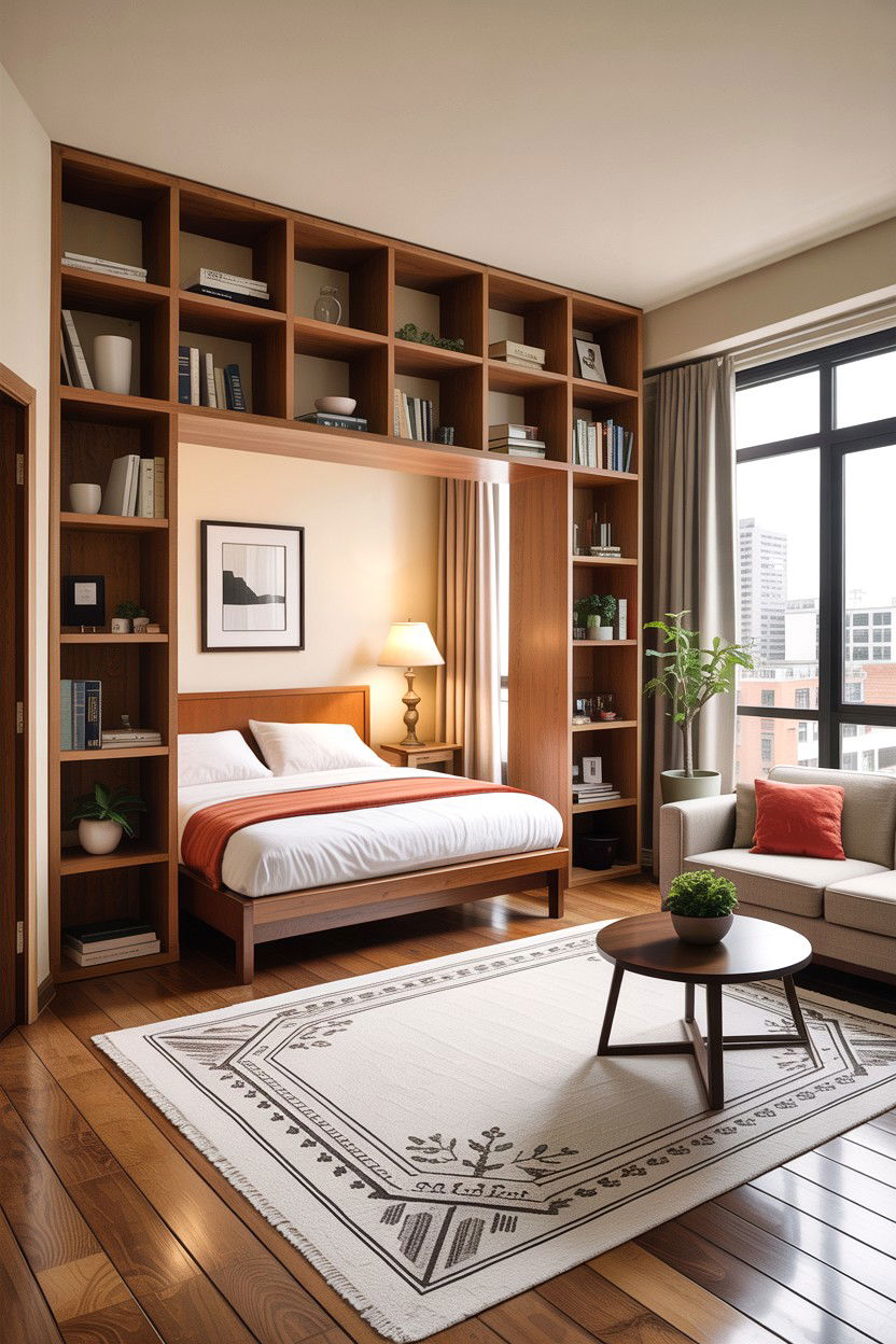 Studio apartment zoning - 30 condo living room ideas