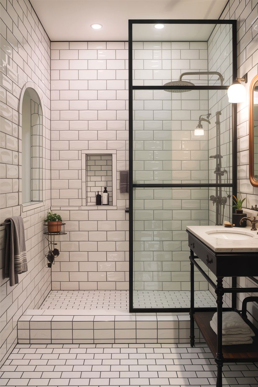 Subway handmade tile bathroom - 30 handmade tile bathroom ideas
