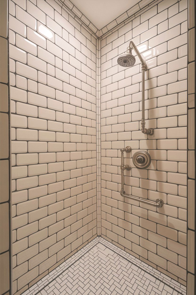 Subway tile shower - 30 Jack and Jill bathroom ideas