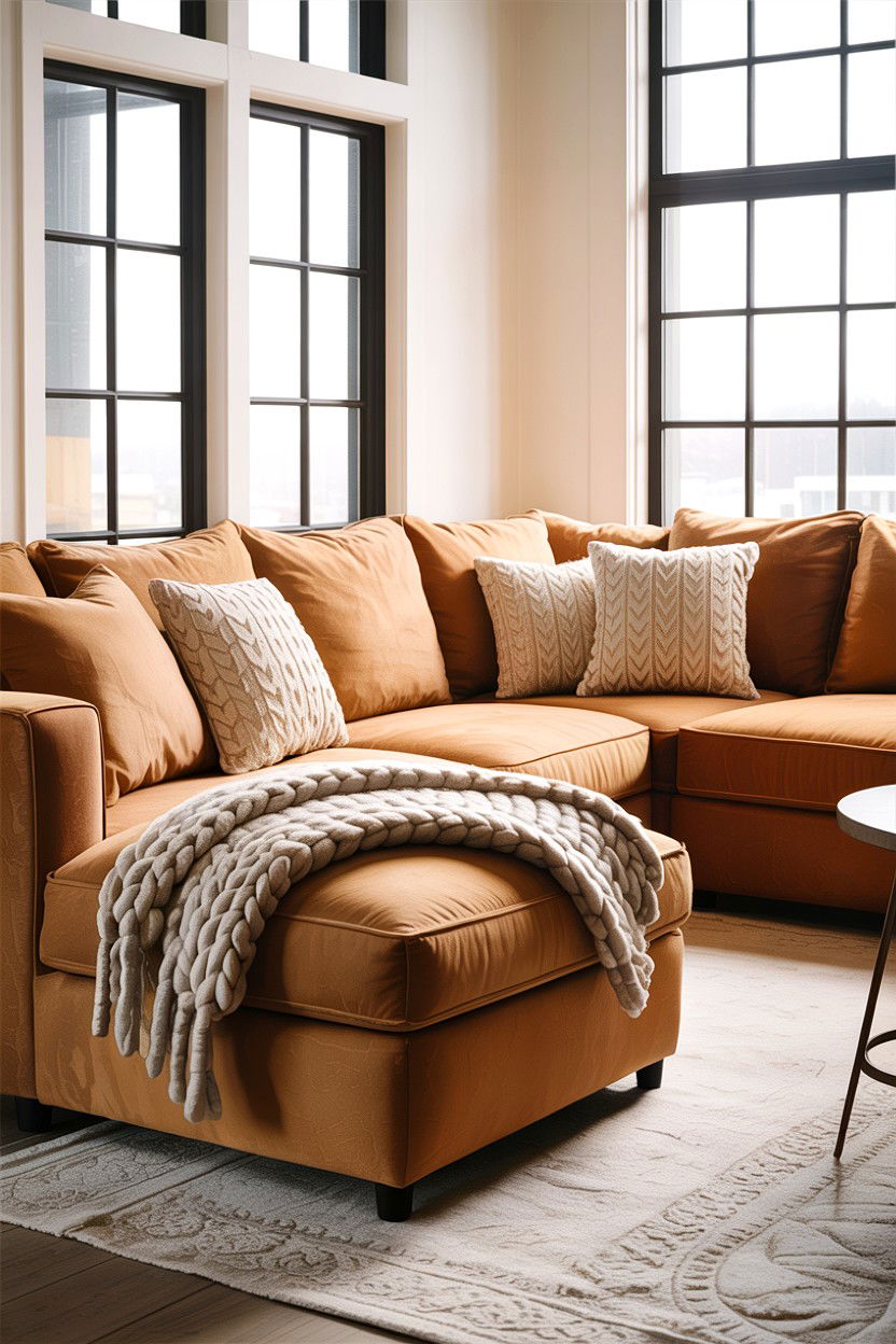 Suede L Shaped Sectional - 30 living room Santa Fe furniture ideas