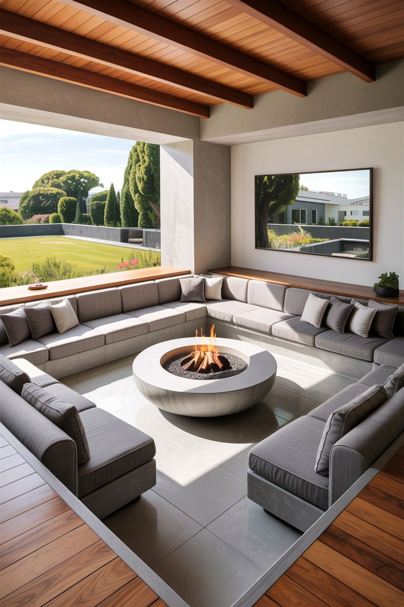 Sunken Living Room - 30 high end living room ideas