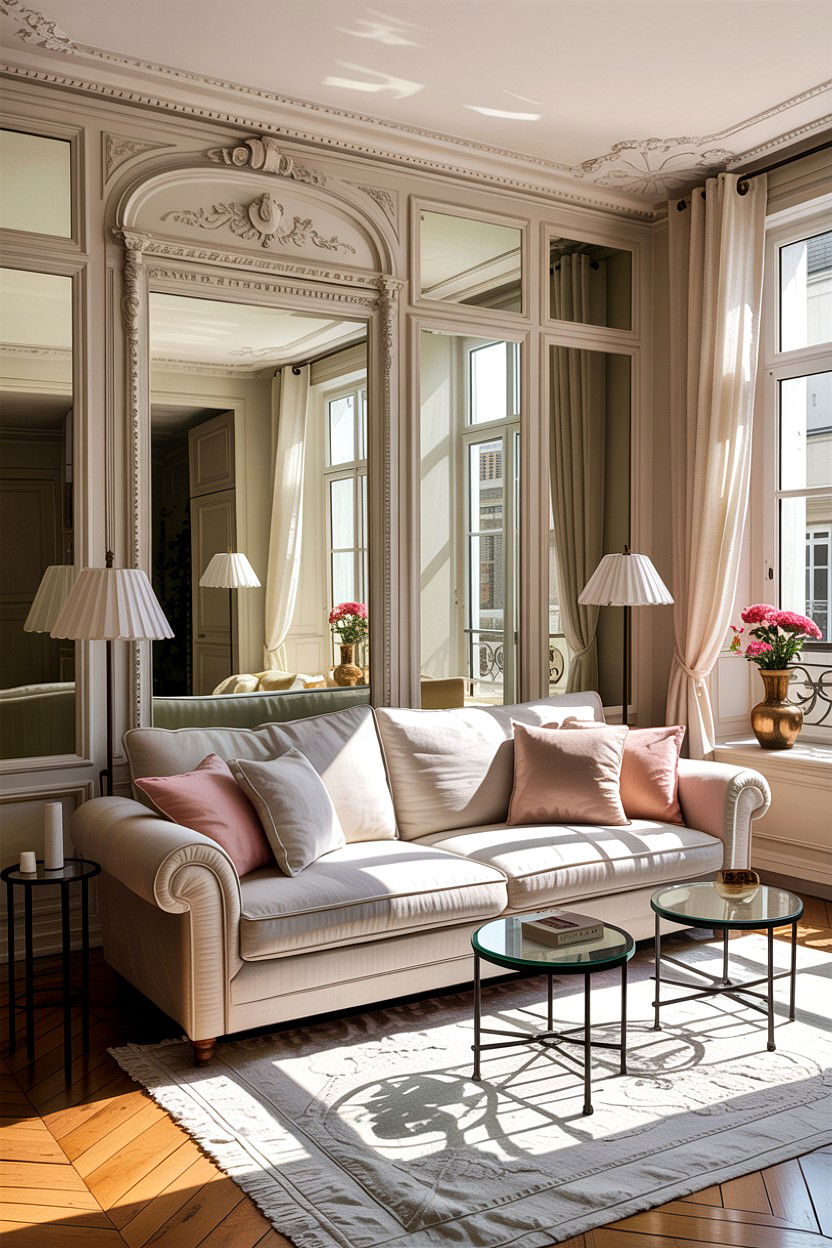 Sunny Parisian living room - 30 living room Parisian furniture ideas