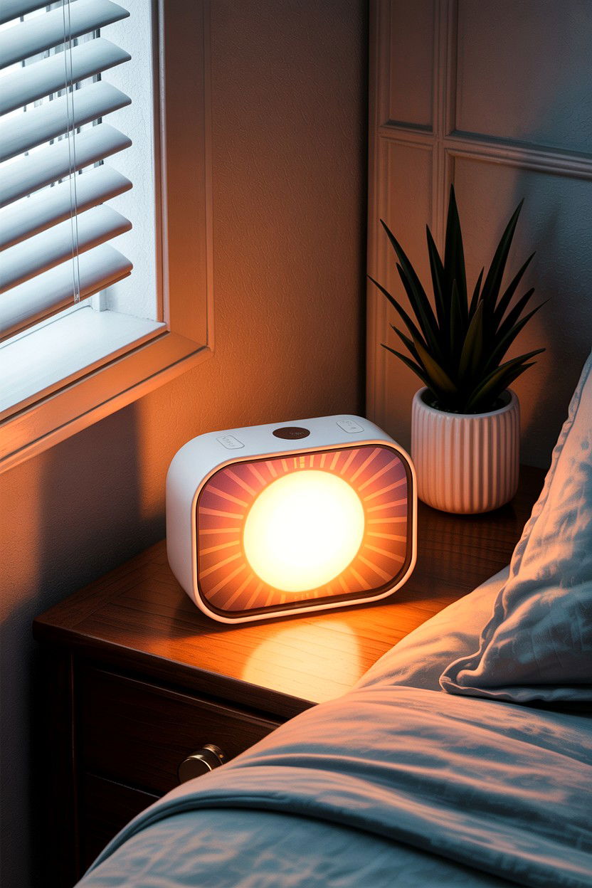 Sunrise alarm clock - 30 bedroom clock ideas