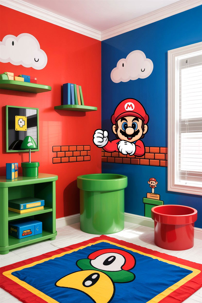 Super Mario Bedroom - 30 character home bedroom ideas