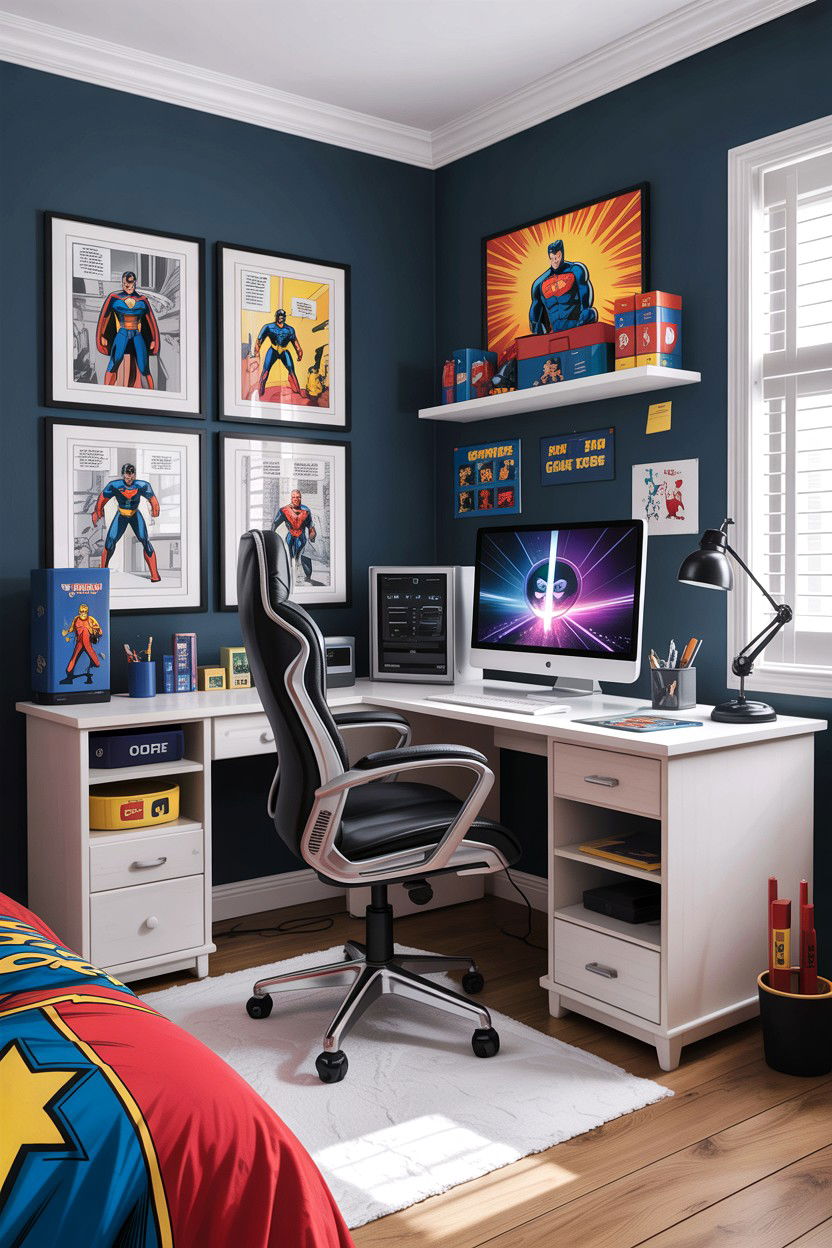 30 Comic Book Bedroom Ideas Every Super Fan Will Love