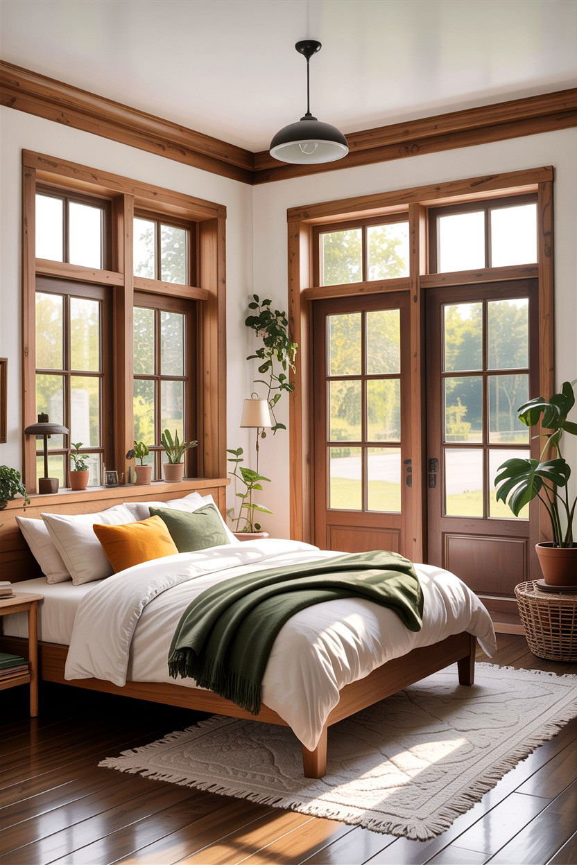 Sustainable bedroom with energy efficient doors - 30 bedroom with patio doors