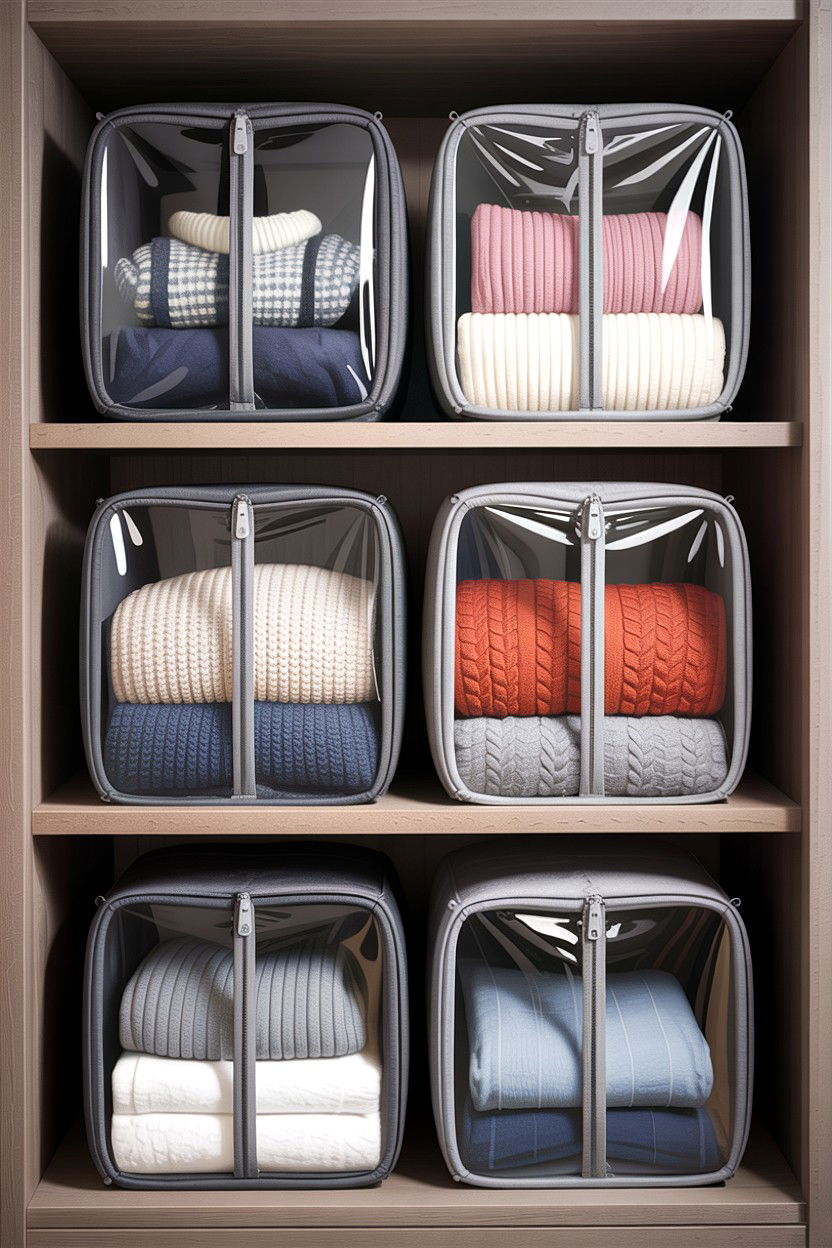 Sweater Storage Bags - 30 bedroom storage containers
