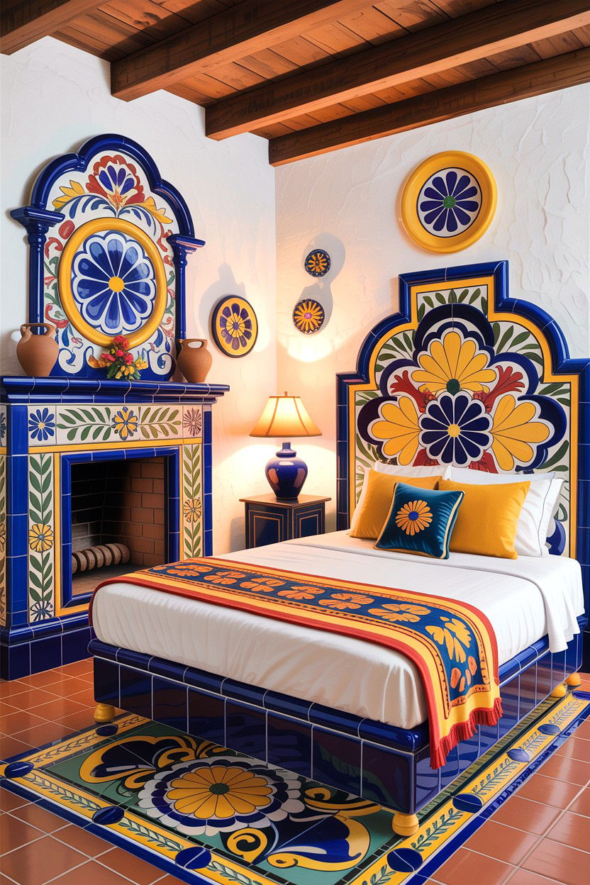Talavera Tile Bedroom Decor - 30 Spanish bedroom ideas