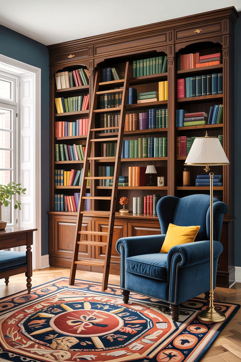 Tall Built In Bookshelf - 30 high ceiling living room ideas