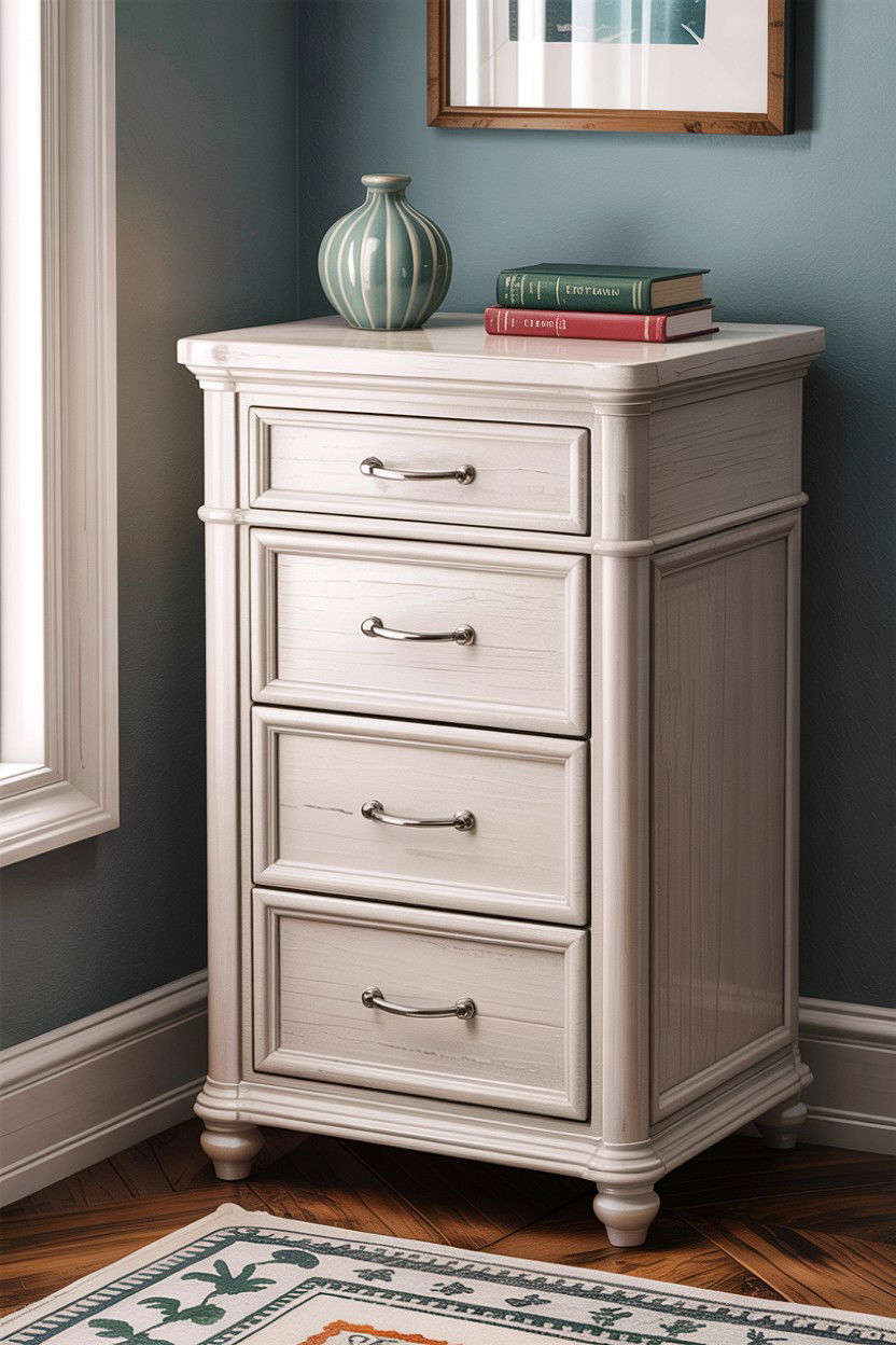 Tall White Nightstand With Drawers - 30 bedroom tall nightstands