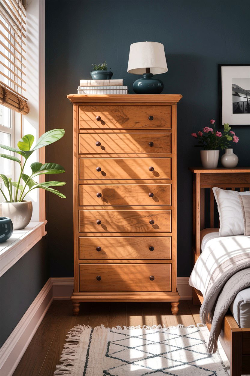 Tall narrow wood dresser - 30 bedroom wood dressers