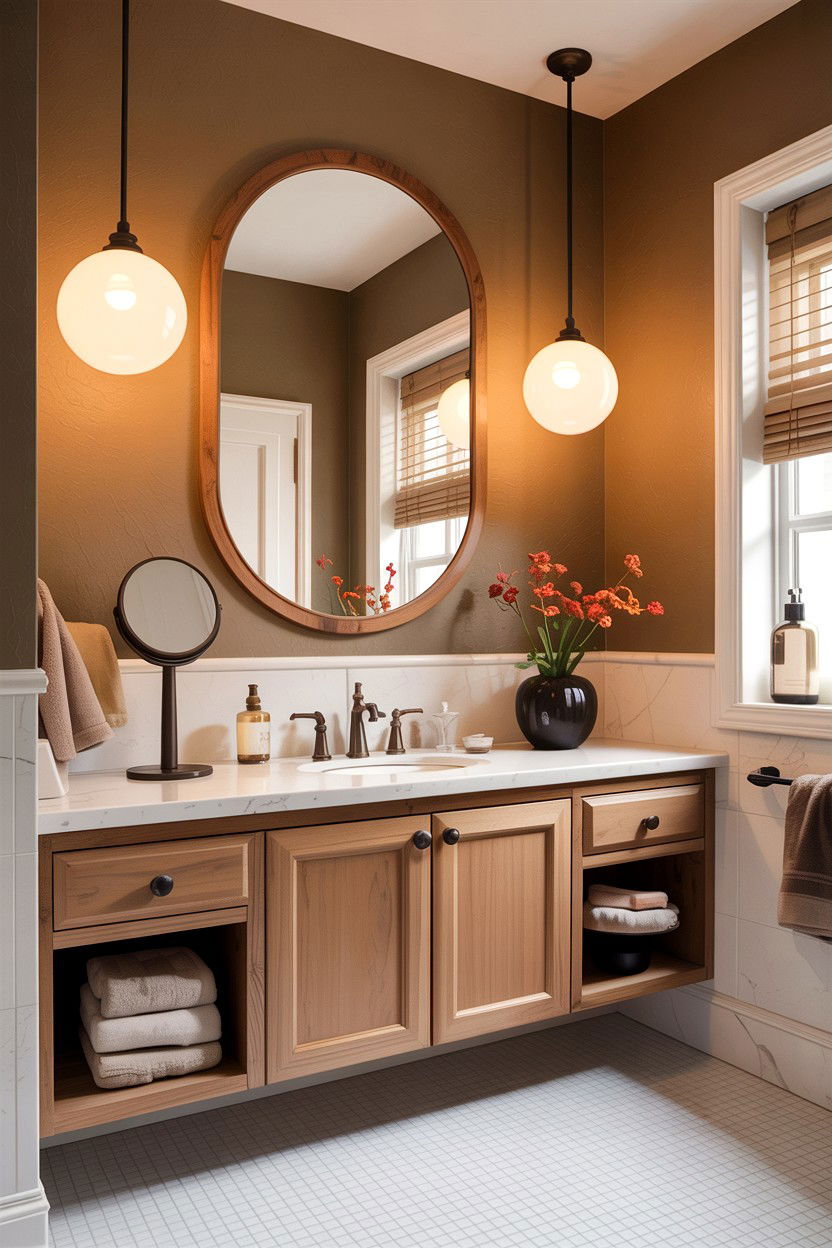 Tan And White Bathroom Lighting - 30 tan and white bathroom ideas