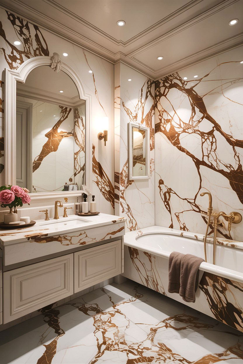 Tan And White Bathroom Marble - 30 tan and white bathroom ideas