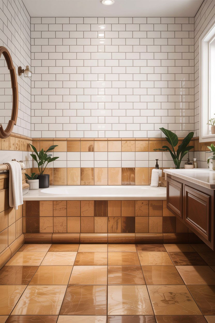 30 Tan and White Bathroom Ideas for a Spa-Like Feel