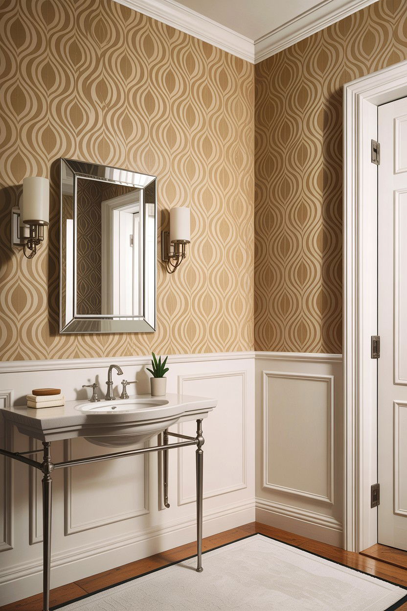 Tan And White Bathroom Wallpaper - 30 tan and white bathroom ideas
