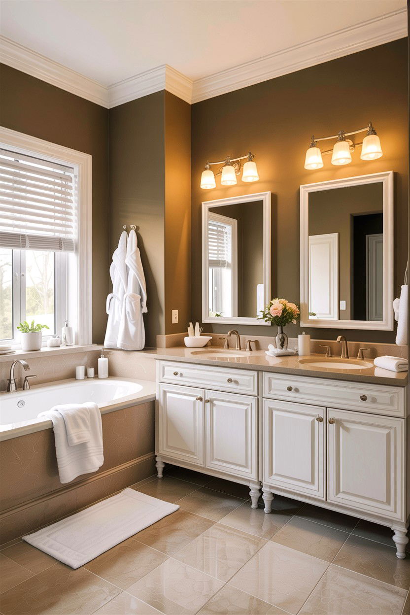Tan And White Master Bathroom - 30 tan and white bathroom ideas