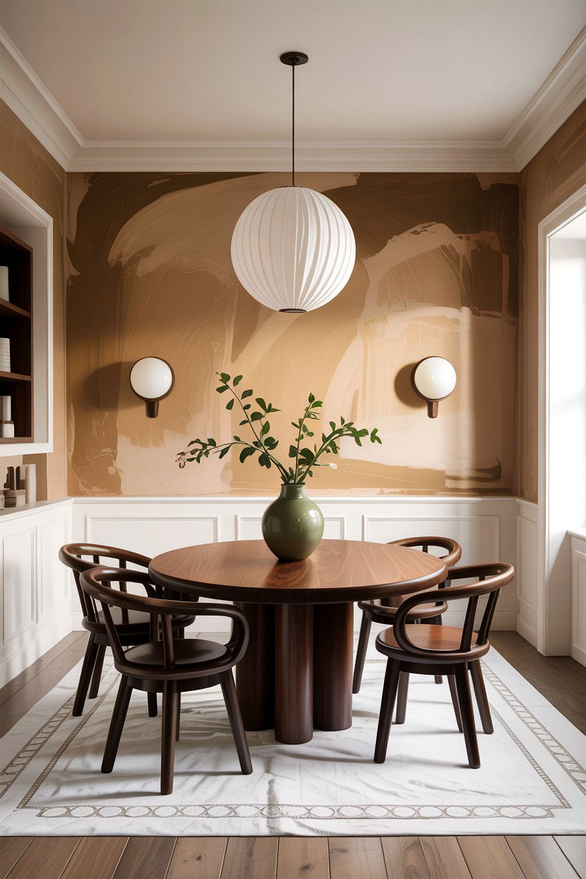 Tan Plaster Wall Dining - 30 warm tan dining room ideas