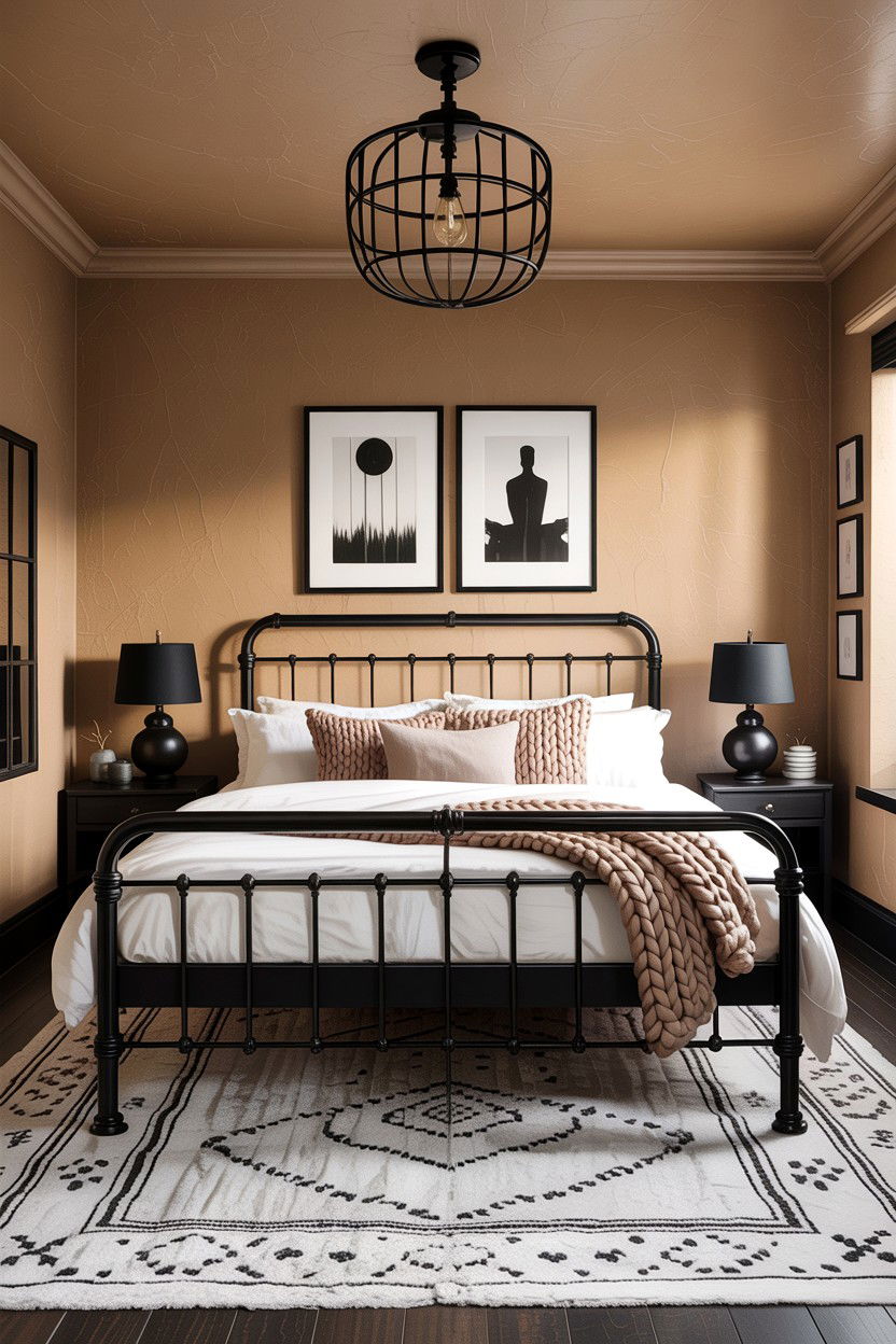 Tan and black bedroom - 30 tan bedroom color schemes