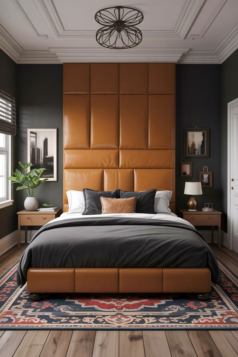 Tan and charcoal grey bedroom - 30 tan bedroom color schemes