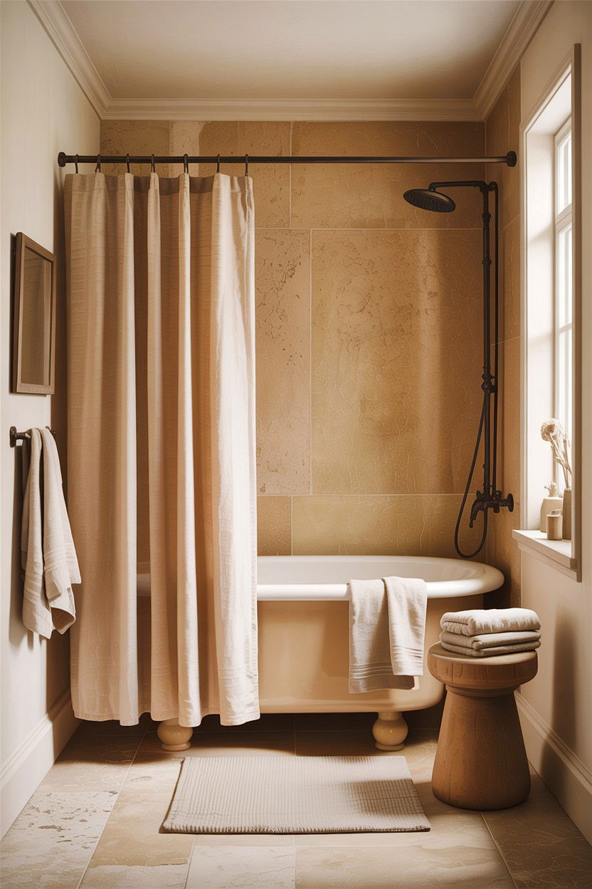 Tan and cream bathroom - 30 tan bathroom color schemes