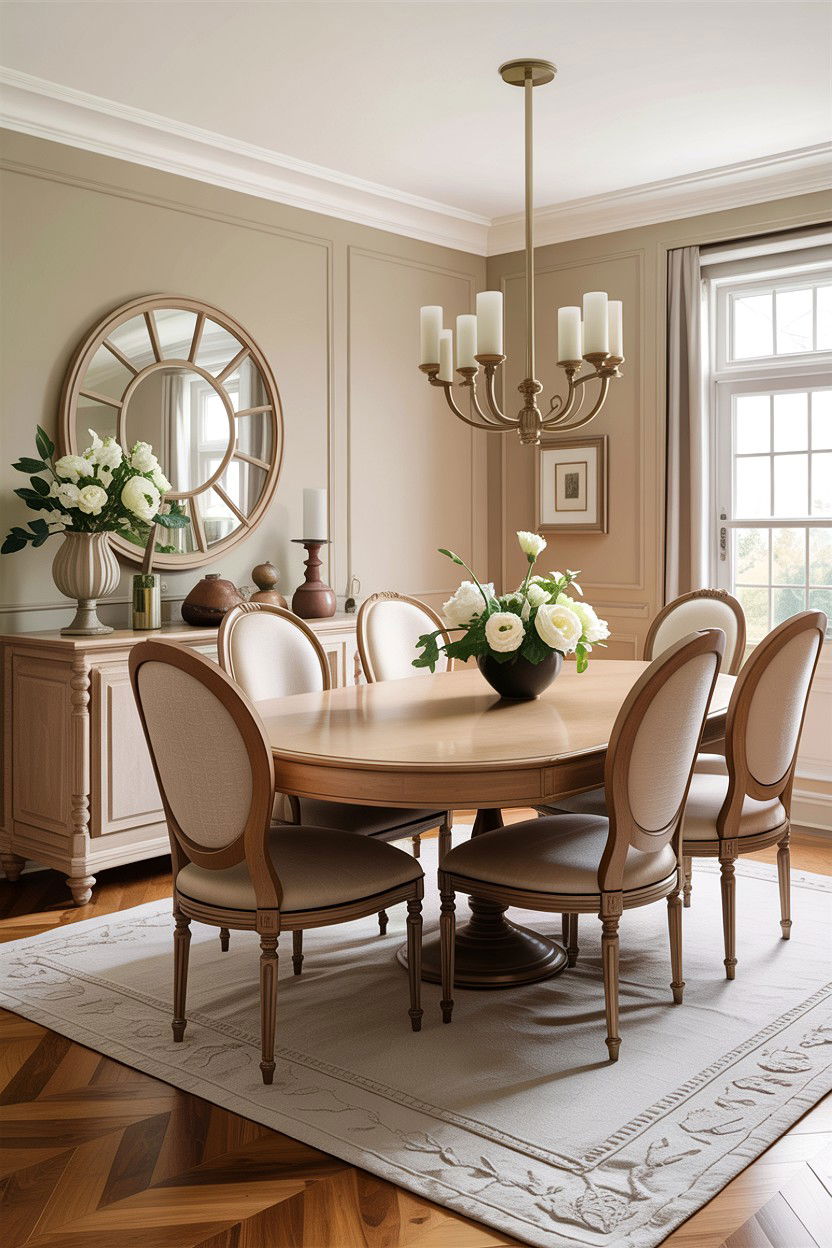 Tan and cream dining room - 30 tan dining room color schemes
