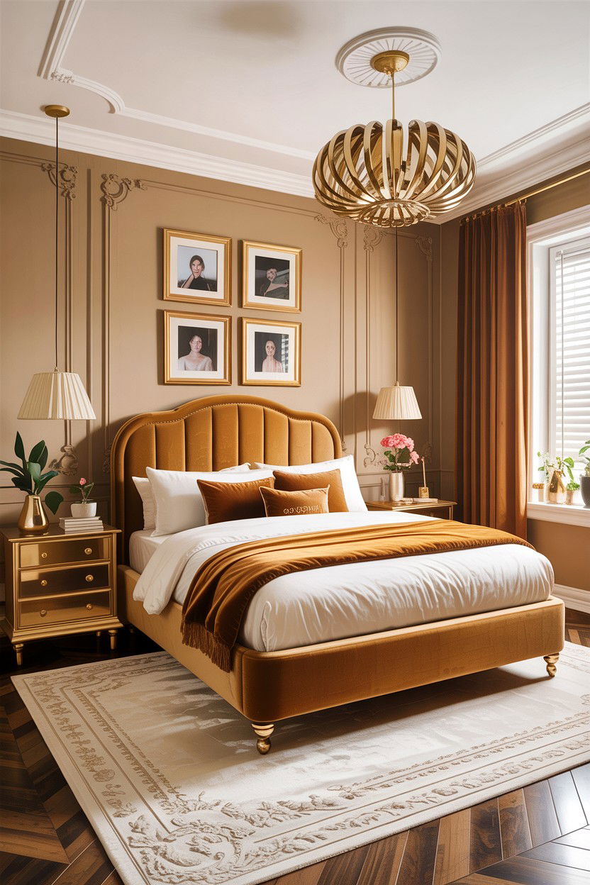 Tan and gold bedroom - 30 tan bedroom color schemes