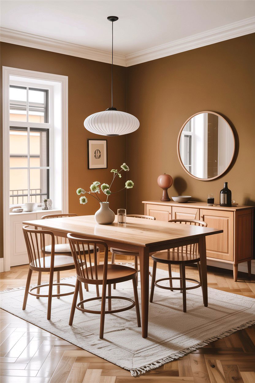 Tan and light wood dining room - 30 tan dining room color schemes